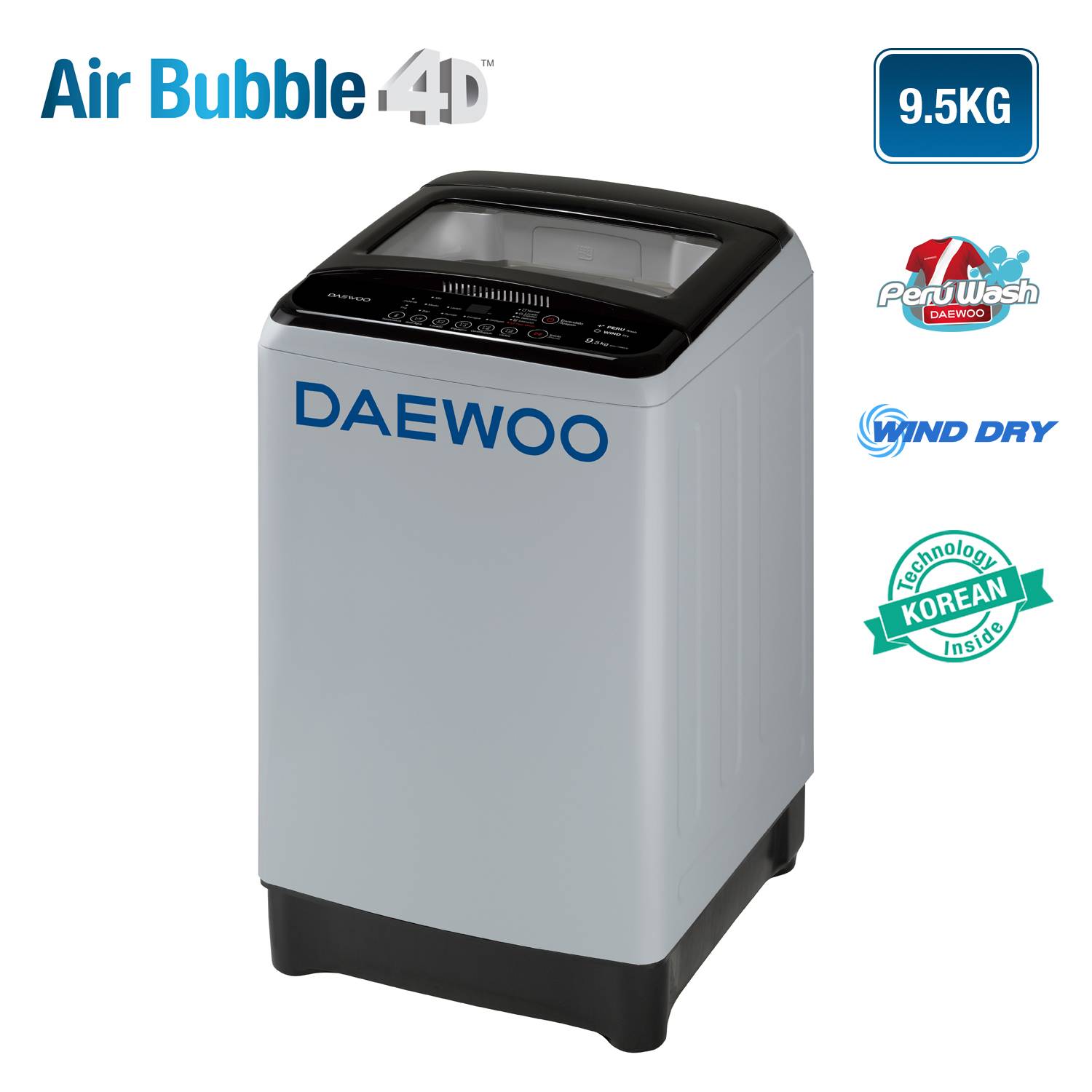 DAEWOO 9.5KG DWF-195ECS precio online - Compara2