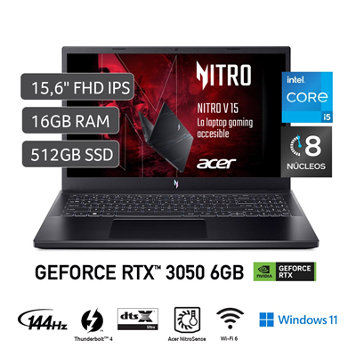 ACER ANV15-51-526M CORE I5 512GB SSD 16GB