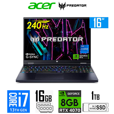 ACER PREDATOR HELIOS 16 CORE I7 1TB SSD 16GB