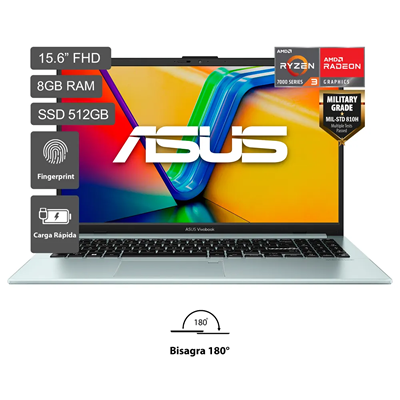 ASUS E1504FA-NJ523W RYZEN 3 512GB SSD 8GB