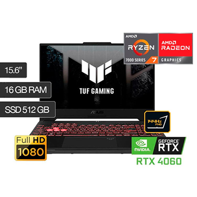 ASUS TUF A15 RYZEN 7 512GB SSD 16GB