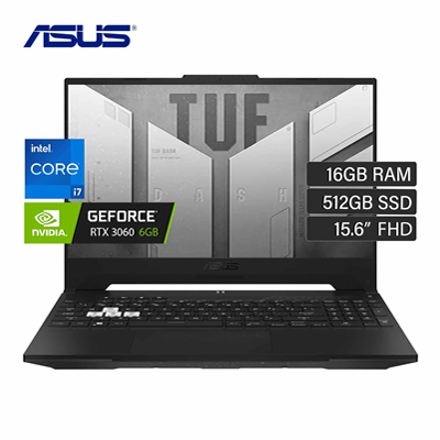 ASUS TUF DASH 15 CORE I7 512GB SSD 16GB