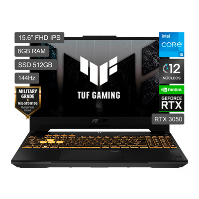 ASUS TUF GAMING F15 CORE I5 512GB SSD 8GB