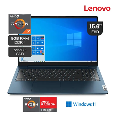 LENOVO IDEAPAD 5 RYZEN 7 512GB SSD 8GB