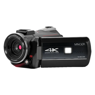 CAMARA DE VIDEO CON VISION NOCTURNA MINOLTA MN4K40NV