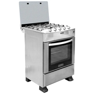 COCINA A GAS 4 QUEMADORES ILUMI C-60TK