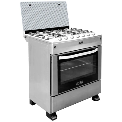 COCINA A GAS 5 QUEMADORES ILUMI C-80TK