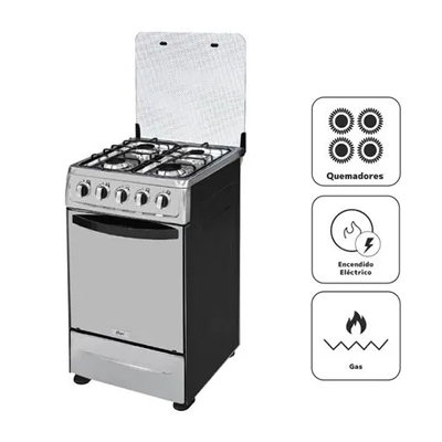 COCINA A GAS OSTER 4 HORNILLAS OS-PGSC20G4HTBS