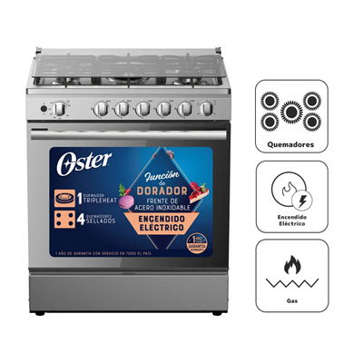 COCINA A GAS OSTER 5 QUEMADORES PGSGMICA305HSSGM