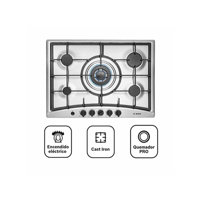 ENCIMERA A GAS BOSCH 5 QUEMADORES PGQ7G5A90L