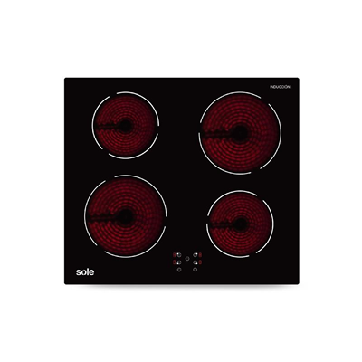 ENCIMERA DE INDUCCION SOLE 4 QUEMADORES SOLCO072