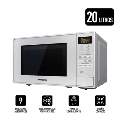 HORNO MICROONDAS PANASONIC 20 LTS NN-SB25JMRPK