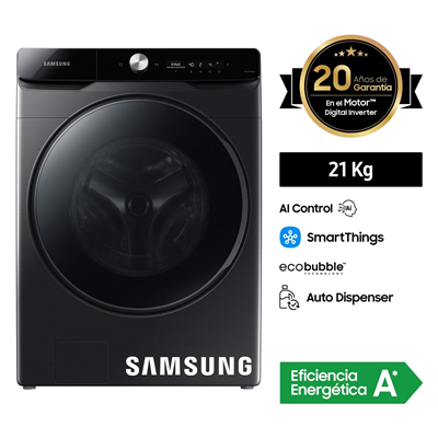 LAVADORA CARGA FRONTAL SAMSUNG 21KG WF21T6500GV