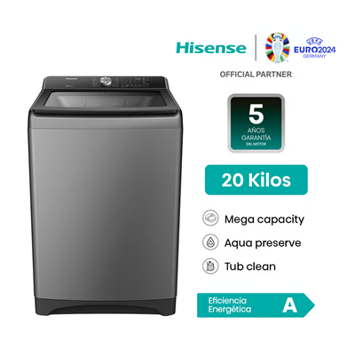 LAVADORA CARGA SUPERIOR HISENSE 20KG WT3T2023UT