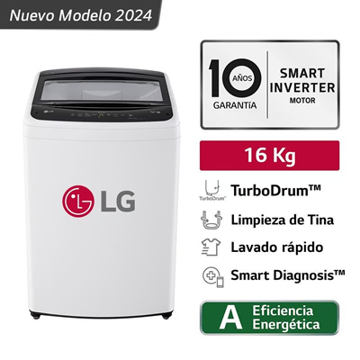 LAVADORA CARGA SUPERIOR LG 16KG WT16WVTB