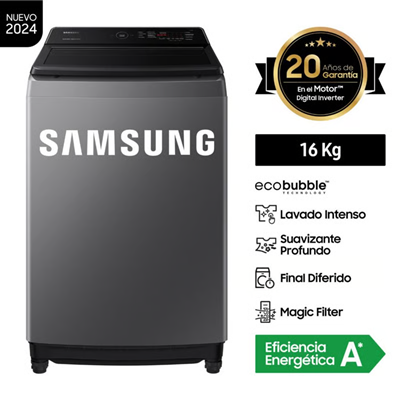 LAVADORA SAMSUNG 16KG WA16CG6441BDPE