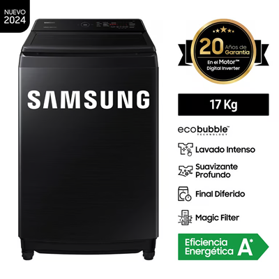 LAVADORA SAMSUNG 17KG WA17CG6441BVPE