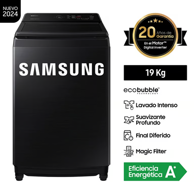 LAVADORA SAMSUNG 19KG WA19CG6441BVPE