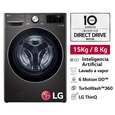 LAVASECA LG 15KG 8KG WD15BG2S