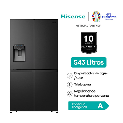 REFRIGERADORA HISENSE FRENCH DOOR 540 LTS RQ703BB6A