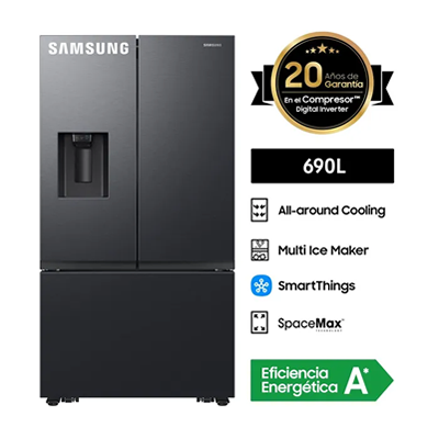 REFRIGERADORA SAMSUNG FRENCH DOOR 690 LTS RF32CG5410B1PE