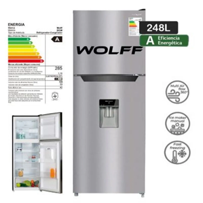 REFRIGERADORA WOLFF 248 LTS WRF265D