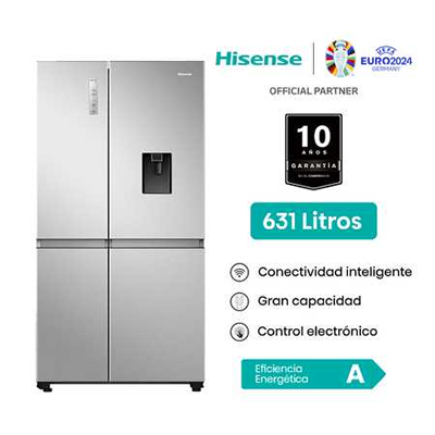 REFRIGERADORA SIDE BY SIDE INVERTER HISENSE 631 LTS RS5P668NMCA