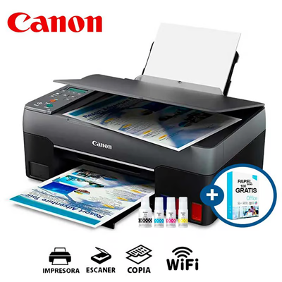 IMPRESORA MULTIFUNCIONAL A TINTA CANON G3160 WIFI