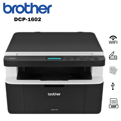 IMPRESORA MULTIFUNCIONAL LASER MONOCROMATICA BROTHER DCP-1602