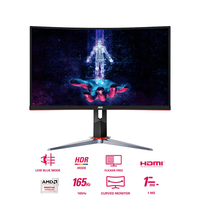 MONITOR LED CURVO GAMER AOC C24G2 24