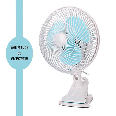 VENTILADOR GIRATORIO 2 EN 1 CON CLIP