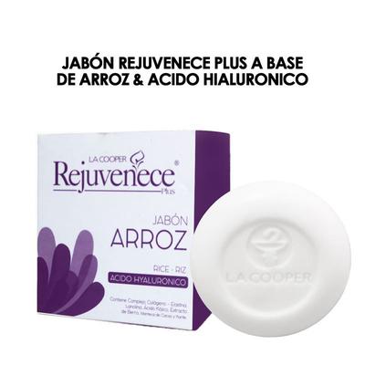 ACLARA-T JABON REJUVENECE PLUS A BASE DE ARROZ & ACIDO HIALURONICO