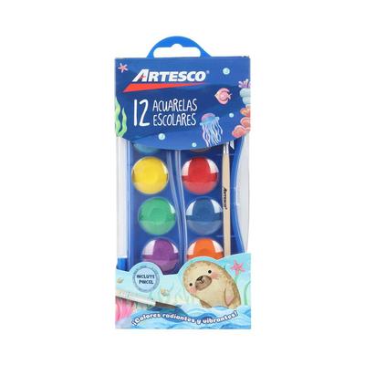 ARTESCO ACUARELAS 12 COLORES
