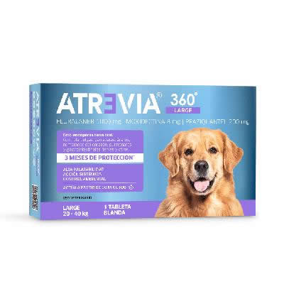 ATREVIA - ANTIPULGAS PARA PERROS 360 DE 20 A 40 KG 1 TABLETA