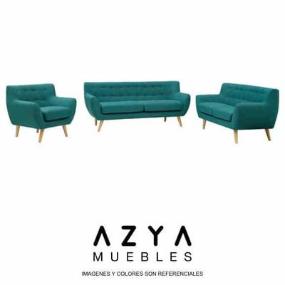 AZYA MUEBLES JUEGO DE SALA 3-2-1 VINTAGE