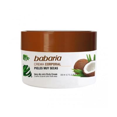 BABARIA CREMA CORPORAL DE COCO PARA PIELES SECAS