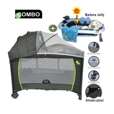 BABY KITS CUNA CORRAL ROMA-BAÑERA-COLCHON AZUL