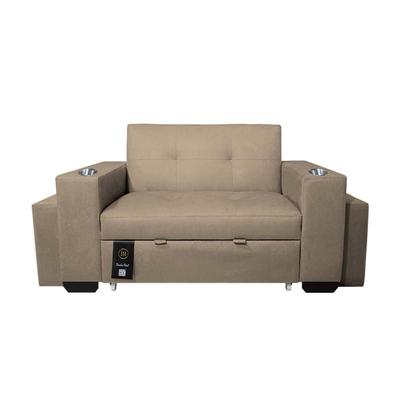 BARAKA HOME SOFA CAMA MADISON 1 PLAZA CON PORTAVASO + PUFF 1 PLAZA