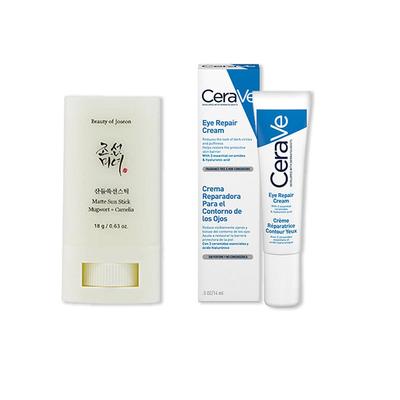 BEAUTY OF JOSEON CAMELIA BEAUTY + CERAVE CREMA REPARADORA CONTORNO DE OJOS 14ML