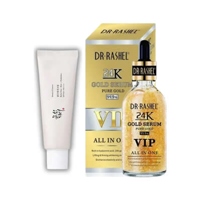 BEAUTY OF JOSEON PROTECTOR SOLAR BEAYTU OF JOSEON PROB (SPF50+PA++++) + 24K GOLD VIP 99% DRRASHEL SERUM FACIAL ANTIEDAD SET CUIDADO FACIAL