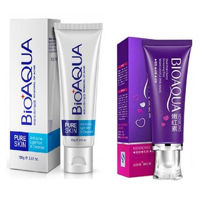 BIOAQUA CREMA BLANQUEADORA CORPORAL + GEL LIMPIADOR ANTI-ACNE