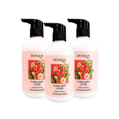 BIOAQUA LOCION CORPORAL FLORAL PASION 260ML 3 UNIDADES