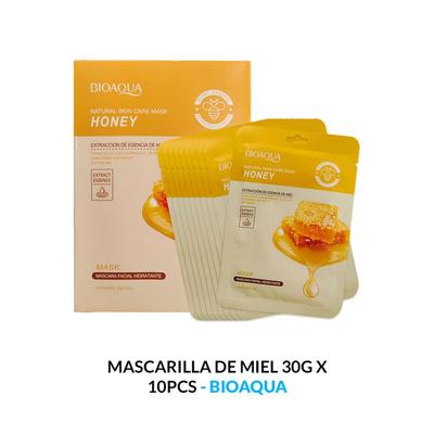 BIOAQUA MASCARILLA NATURAL DE MIEL PARA EL CUIDADO DE LA PIEL 30G X 10 PCS