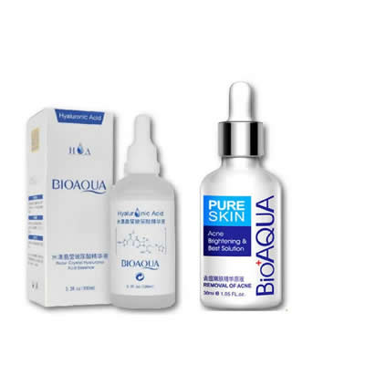 BIOAQUA SERUM ACIDO HIALURONICO 100 ML + SERUM ANTI-ACNE BIOAQUA 100 ML