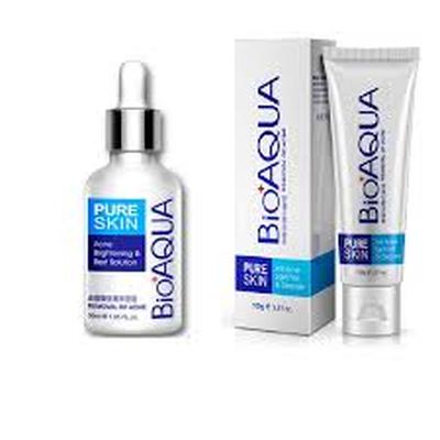 BIO AQUA SET SERUM FACIAL ANTI-ACNE + GEL LIMPIADOR ANTI-ACNE