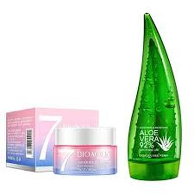 BIO AQUA SET TRATAMIENTO CORPORAL CREMA ALOE VERA + CREMA HIDRATANTE V7