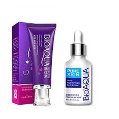BIO AQUA SET TRATAMIENTO CORPORAL CREMA BLANQUEADORA + CREMA ANTI-ACNE