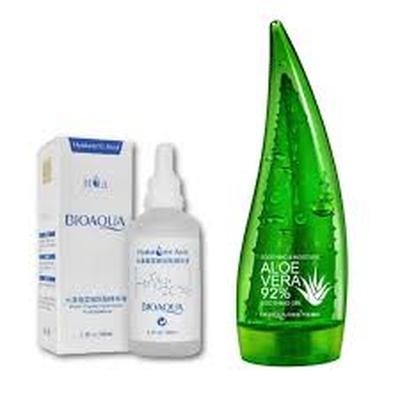 BIO AQUA SET TRATAMIENTO SERUM ACIDO HIALURONICO 100 ML + CREMA CORPORAL ALOE VERA BIOAQUA