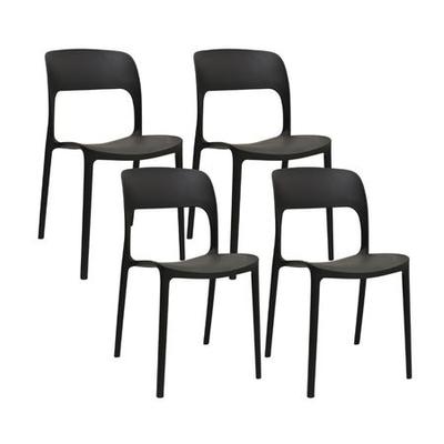 BONNO SILLA DE DISEÑO DECORATIVO OBI 4 UNIDADES