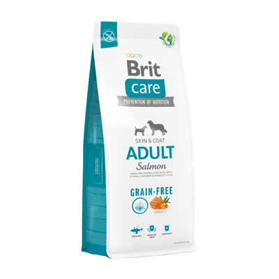 BRIT CARE COMIDA SECA PERROS ADULTOS SABOR SALMON BOLSA GRAIN FREE 3KG